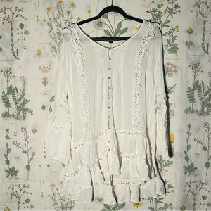 Free People boho blouse top
